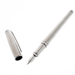 S.T. Dupont Olympio Textured Palladium Finish Fountain Pen