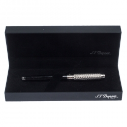 S.T. Dupont Black Line D Palladium Plated Rollerball Pen