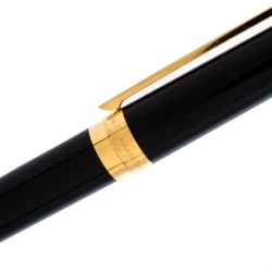 S.T. Dupont Black Lacquer Gold Plated Rollerball Pen
