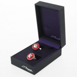 S.T. Dupont Paris Red Cufflinks 