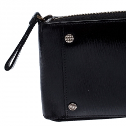 S.T. Dupont Black Leather Zipped Compact Wallet