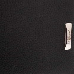S.T. Dupont Black Carbon Leather Bifold Wallet