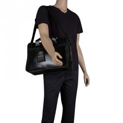 S.T. Dupont Black Leather Document Holder Briefcase 