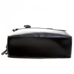 S.T. Dupont Black Leather Document Holder Briefcase 