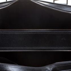 S.T. Dupont Black Leather Document Holder Briefcase 