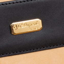 S.T. Dupont Black Leather Briefcase