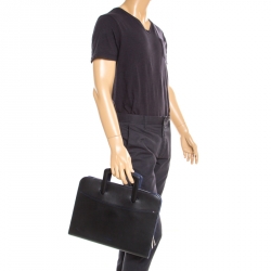 ST Dupont Black Leather Document Holder Line D Slim Briefcase