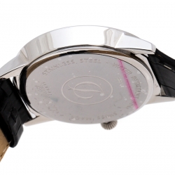 Pre Owned S.T. Dupont White Stainless Steel Men's Wristwatch 39 MM