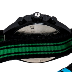 Pre Owned Tag Heuer Black Titanium Carbide Coated Stainless Steel Formula 1 Cristiano Ronaldo CR7 Limited Edition CAZ1113 Mens' Wristwatch 42 mm