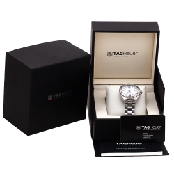 Pre Owned Tag Heuer White Stainless Steel Formula 1 Caiiber 5 WAZ2114.BA0875 Men's Wristwatch 41 mm