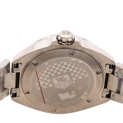 Pre Owned Tag Heuer White Stainless Steel Formula 1 Caiiber 5 WAZ2114.BA0875 Men's Wristwatch 41 mm