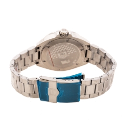 Pre Owned Tag Heuer White Stainless Steel Formula 1 Caiiber 5 WAZ2114.BA0875 Men's Wristwatch 41 mm