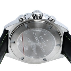 Pre Owned Tag Heuer Black Stainless Steel Formula 1 Aston Martin Chronograph Men's Wristwatch 43 mm