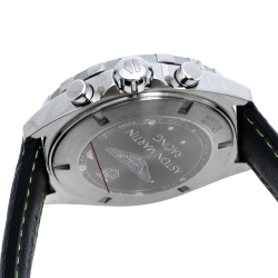 Pre Owned Tag Heuer Black Stainless Steel Formula 1 Aston Martin Chronograph Men's Wristwatch 43 mm