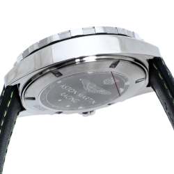 Pre Owned Tag Heuer Black Stainless Steel Formula 1 Aston Martin Chronograph Men's Wristwatch 43 mm