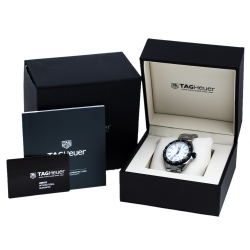 Tag Heuer White Stainless Steel Formula 1 WAZ1111.BA0875 Men's Wristwatch 41 mm