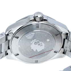 مملوكة مسبقًا Tag Heuer Black Stainless Steel Aquaracer Match Timer Premier League WAY201D.BA0927 Men's Wristwatch 43 mm
