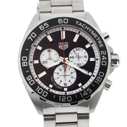 Pre Owned Tag Heuer Black Stainless Steel Formula 1 Chronograph CAZ101E.BA0842 Men's Wristwatch 43 mm