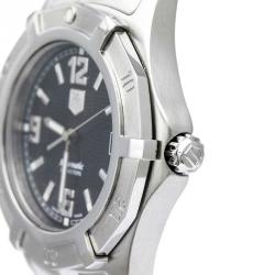 Pre Owned Tag Heuer Black Stainless Steel 2000 Exclusive Men's Wristwatch 37MM