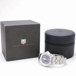 Pre Owned Tag Heuer Black Stainless Steel 2000 Exclusive Men's Wristwatch 37MM