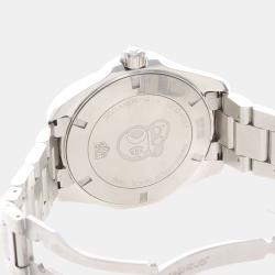 Pre Owned ساعة يد رجالية تاغ هيور أكواريسر WAY101C كوارتز ستانلس ستيل 43 مم