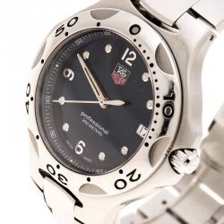Pre Owned Tag Heuer Blue Stainless Steel Kirium WL1310 Men's Wristwatch 39 mm