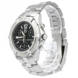 Pre Owned Tag Heuer Black Stainless Steel Exclusive Men's Wristwatch 39MM