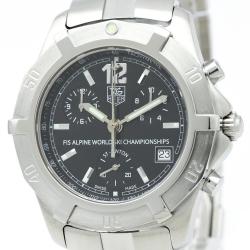 Pre Owned Tag Heuer Black Stainless Steel Exclusive Men's Wristwatch 39MM