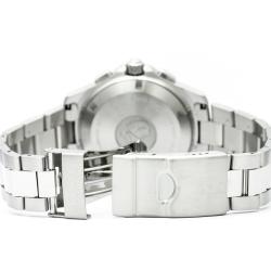 Pre Owned Tag Heuer Navy Blue Stainless Steel Aquaracer Calibre S Regatta Men's Wristwatch 42MM