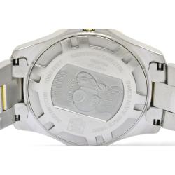 Pre Owned Tag Heuer Blue Gold Plated Stainless Steel Aquaracer Men's Wristwatch 39MM