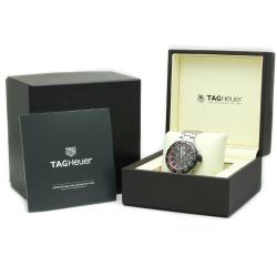 Pre Owned Tag Heuer Black Stainless Steel Formula 1 Chronograph Men's Wristwatch 42MM