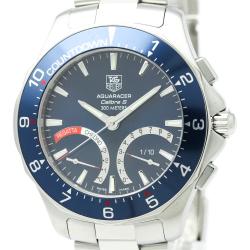 Pre Owned Tag Heuer Blue Stainless Steel Aquaracer Men's Wristwatch 42MM