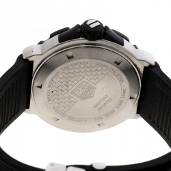 Pre Owned Tag Heuer Black Stainless Steel Formula 1 Grand Date Gulf Edition WAH1013 Men's Wristwatch 44 mm