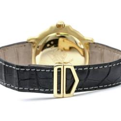 مملوكة مسبقًا Tag Heuer White 18K Yellow Gold 6000 Series Men's Wristwatch 38MM