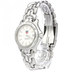 Pre Owned Tag Heuer White Stainless Steel S/EL Professional Men's Wristwatch 34MM