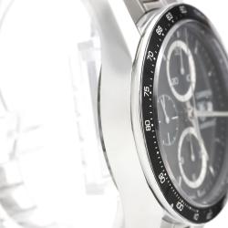 Pre Owned Tag Heuer Black Stainless Steel Carrera Men's Wristwatch 41MM