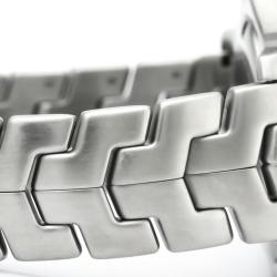 Pre Owned Tag Heuer Silver Stainless Steel Link Men's Wristwatch 39MM