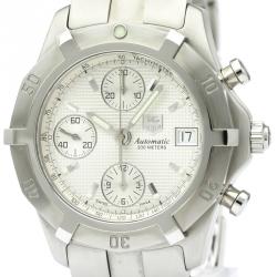 مملوكة مسبقًا Tag Heuer Silver Stainless Steel 2000 Exclusive Men's Wristwatch 41MM