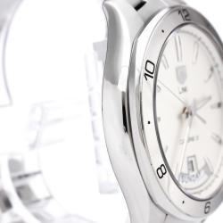 Pre Owned  ساعة يد رجالية  تاغ هيوير لينك كاليبر 5 داي-دايت ستانلس ستيل فضية 42 مم