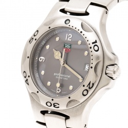 Pre Owned Tag Heuer Grey Stainless Steel Kirium WL1111 Men's Wristwatch 40 mm