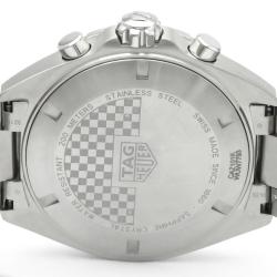 Pre Owned Tag Heuer Blue Stainless Steel Formula 1 Chronograph CAZ101K Men's Wristwatch 43MM