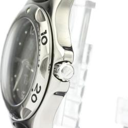 مملوكة مسبقًا Tag Heuer Black Stainless Steel and Rubber Kirium WL1180 Men's Wristwatch 36MM