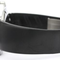 مملوكة مسبقًا Tag Heuer Black Stainless Steel and Rubber Kirium WL1180 Men's Wristwatch 36MM