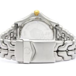 Pre Owned Tag Heuer Gray 18K Yellow Gold Plated Stainless Steel Sel Professional 200M S95.813 Men's Wristwatch 34 MM