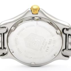 Pre Owned Tag Heuer Gray 18K Yellow Gold Plated Stainless Steel Sel Professional 200M S95.813 Men's Wristwatch 34 MM