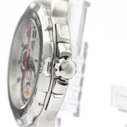 Pre Owned Tag Heuer Silver Stainless Steel Formula 1 Indy CAH101B Men's Wristwatch 44 MM