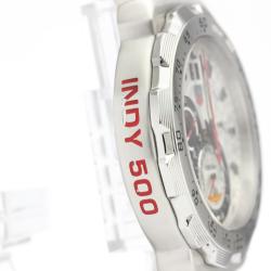 Pre Owned Tag Heuer Silver Stainless Steel Formula 1 Indy CAH101B Men's Wristwatch 44 MM