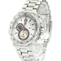 Pre Owned Tag Heuer Silver Stainless Steel Formula 1 Indy CAH101B Men's Wristwatch 44 MM