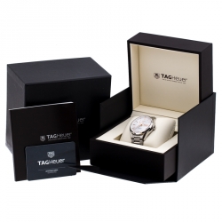 مملوكة مسبقًا ساعة يد رجالية تاغ هيوير كاريرا كاليبر 5  WAR201D.BA0723 ستانلس ستيل فضي 40 مم