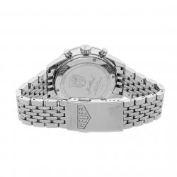 مملوكة مسبقًا Tag Heuer Black/White Stainless Steel Heuer Heritage "Jack Heauer Limited Edition" CBE2111.BA0687 Men's Wristwatch 42 MM